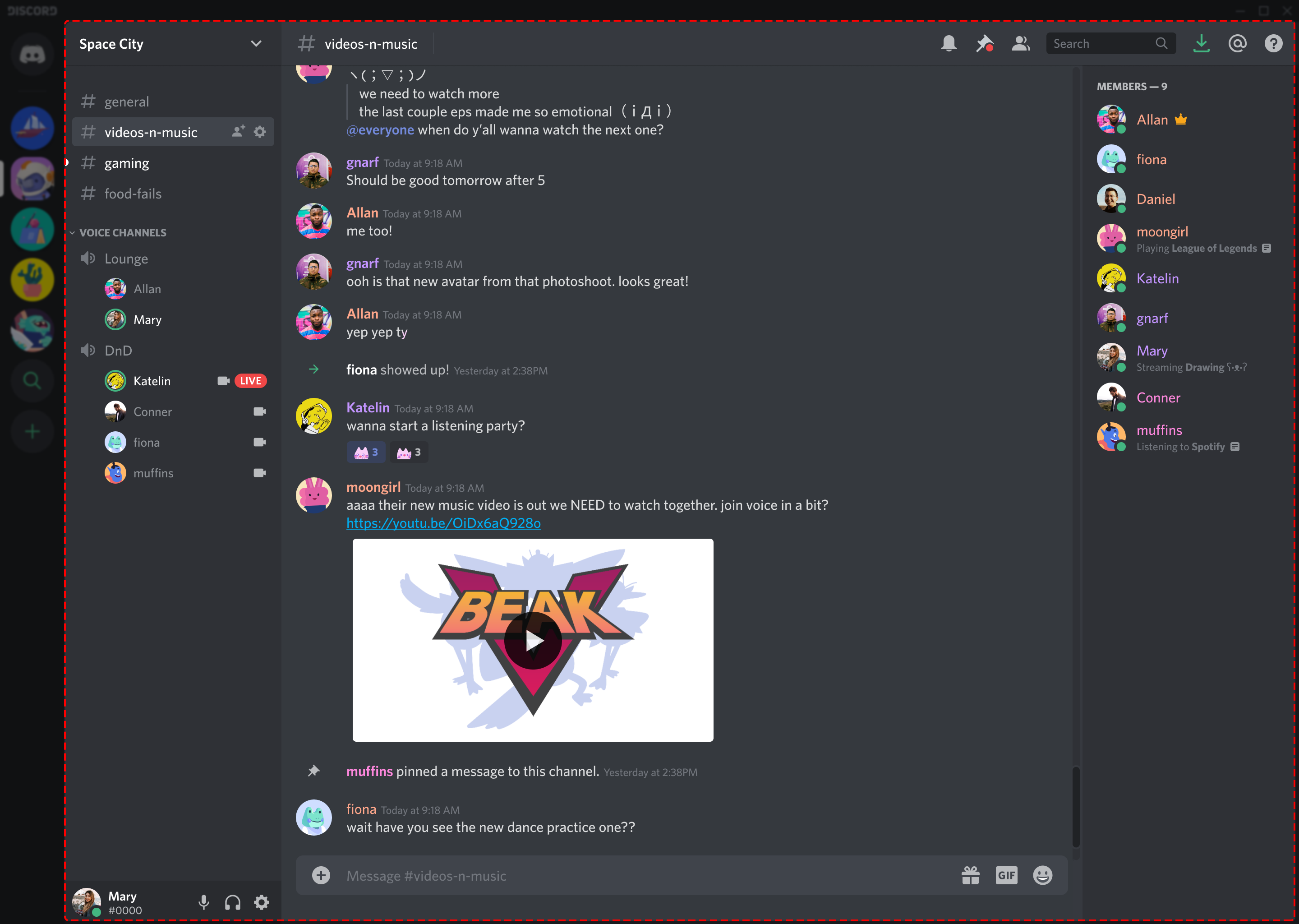 A screenshot of a Discord community
