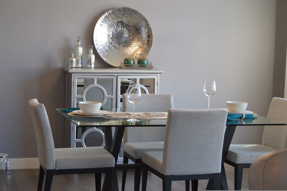 gray dining chairs